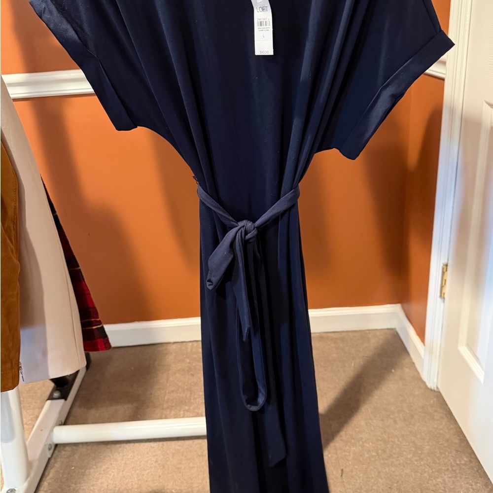 LOFT Dark Blue Dress